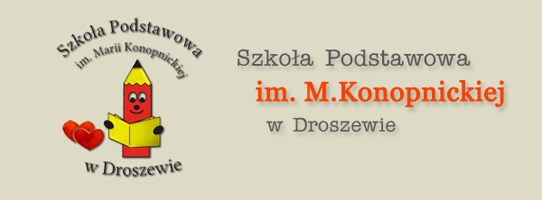 Logotyp: Szkoła Podstawowa im. M.Konopnickiej w Droszewie