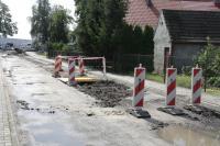 Przebudowywana ulica