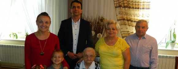 Piękny jubileusz Pani Pelagii Jaźwiec Piękny jubileusz Pani Pelagii Jaźwiec
